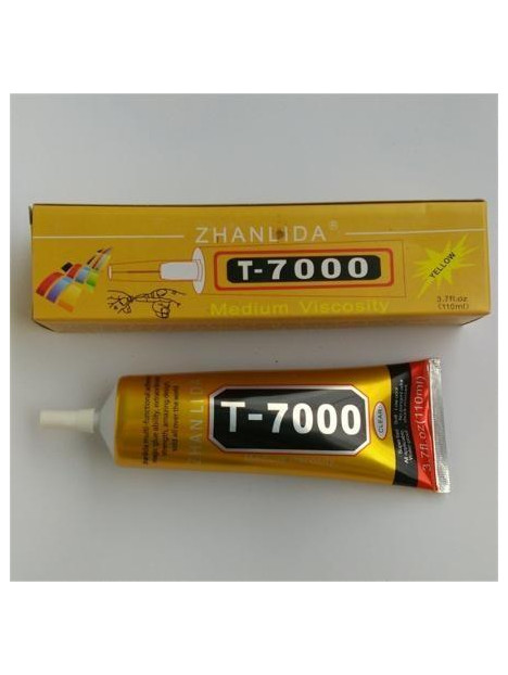 Adhesivo profesional T-7000 negro para táctiles y cristales 110ml