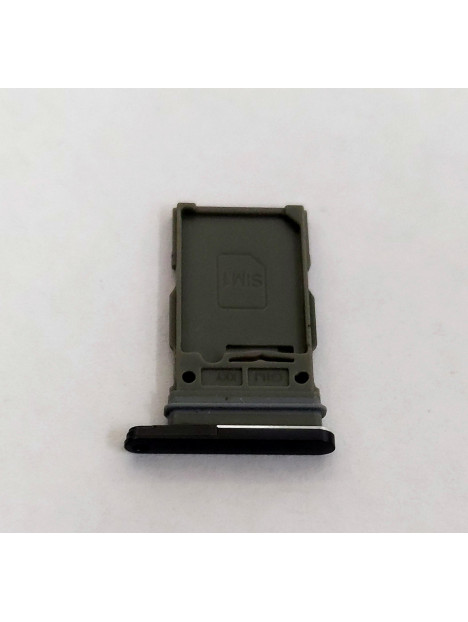 Soporte o bandeja single sim negra para Samsung Galaxy S21 FE G990B calidad premium