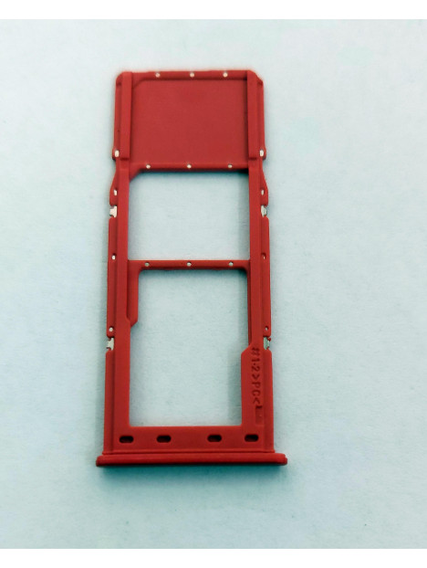 Soporte o bandeja single sim roja para Samsung Galaxy A12 Nacho 2021 SM-A127F/DS calidad premium