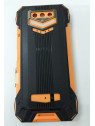 Carcasa trasera o tapa trasera negra naranja para Doogee S89