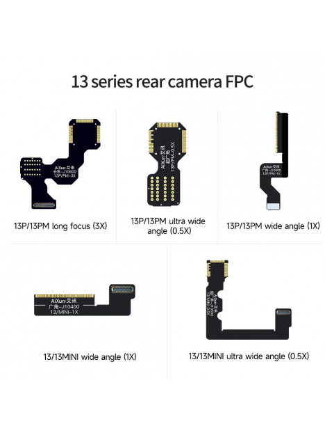 Flex FPC sin componentes para enfoque de cámara trasera iPhone 13 Pro y 13 Pro Max JC Aixun