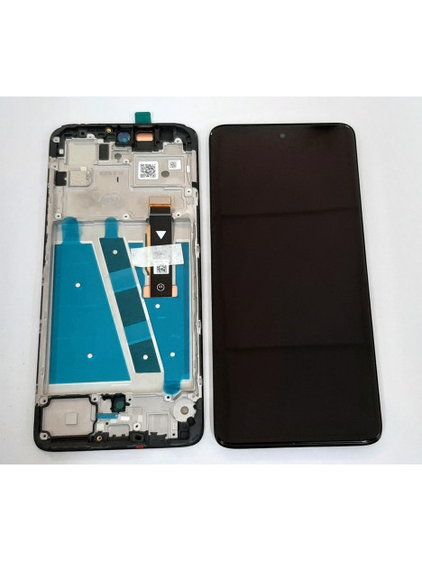 Pantalla lcd para Motorola Moto G72 XT2255-1 5D68C21701 mas tactil negro mas marco negro Service Pack