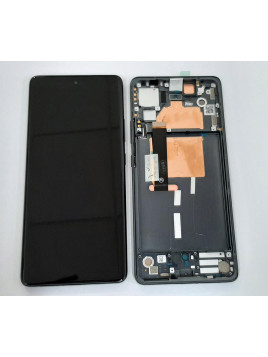 Pantalla lcd para Motorola Moto Edge 30 Fusion XT2243-1 5D68C21527 mas tactil negro mas marco negro Service Pack