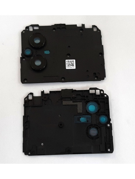 Carcasa sujecion mas cubierta camara negra para Xiaomi Poco M5 calidad premium