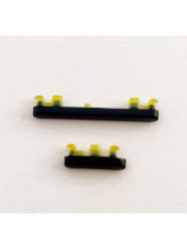 Set 2 botones gris para Motorola Moto Edge 30 XT2203 calidad premium