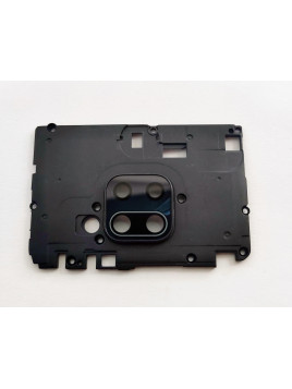 Carcasa sujecion mas cubierta camara negra para Xiaomi Redmi Note 9 calidad premium