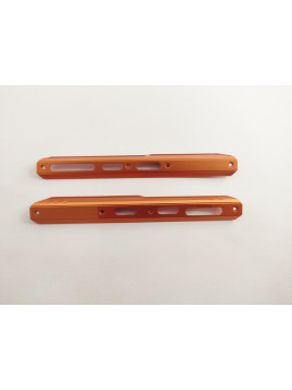 Set 2 embellecedor lateral naranja para Doogee S97 Pro calidad premium