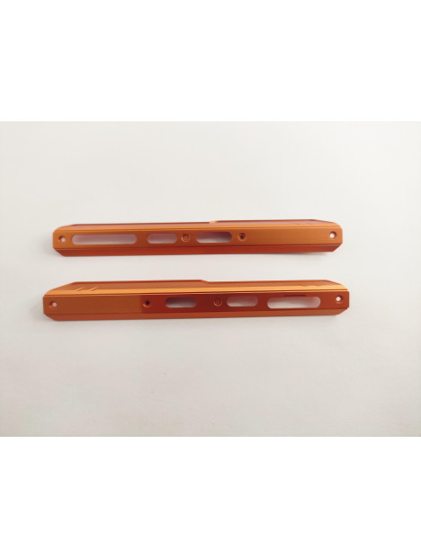Set 2 embellecedor lateral naranja para Doogee S97 Pro calidad premium