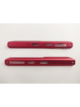 Set 2 embellecedor lateral rojo para Doogee S97 Pro calidad premium