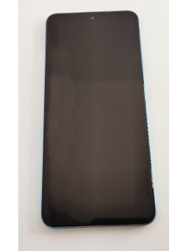 Pantalla lcd para Huawei Honor X8A mas tactil negro mas marco azul calidad premium