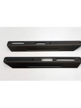 Set 2 embellecedores laterales gris para Doogee S89 calidad premium