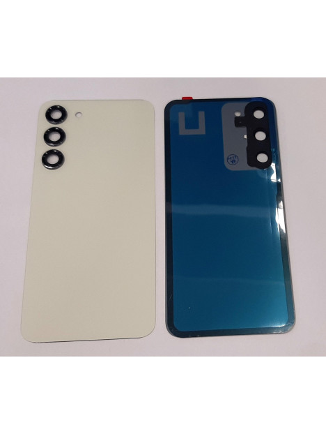 Tapa trasera o tapa bateria amarilla para Samsung Galaxy S23 Plus SM-S916 mas cubierta camara