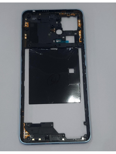 Carcasa o marco central azul para Xiaomi Redmi Note 12 Pro Plus calidad premium
