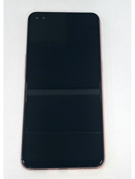 Pantalla lcd para Oppo Reno 4 mas tactil negro mas marco rosa calidad premium