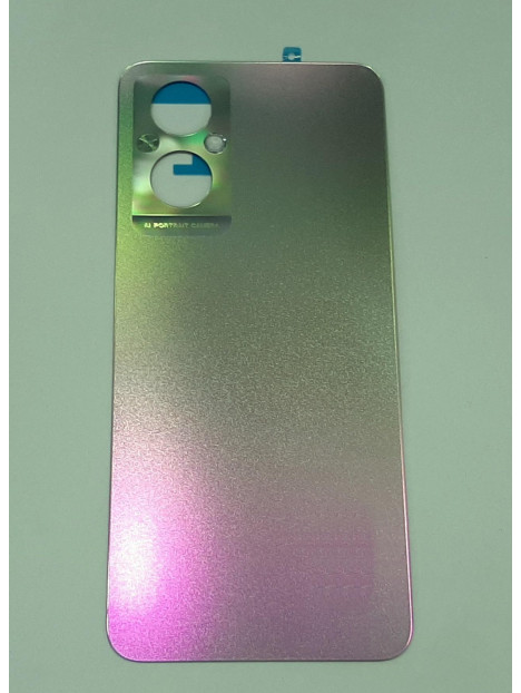 Tapa trasera o tapa bateria azul espejo para Oppo A96 5G