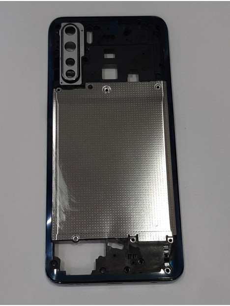 Carcasa trasera o marco azul para Oppo A91 calidad premium