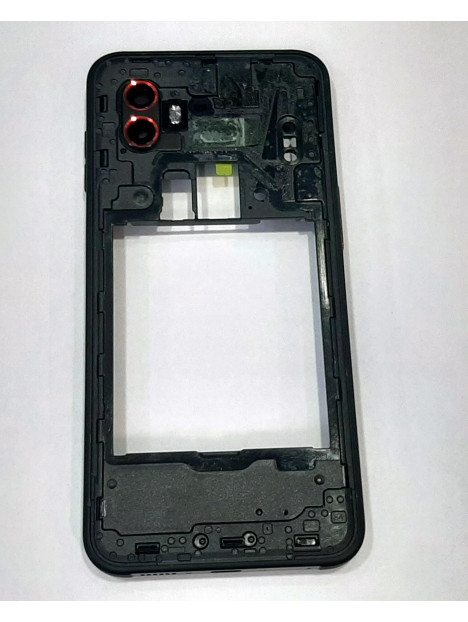 Carcasa trasera o marco negro para Samsung Galaxy Xcover 6 Pro G736 calidad premium