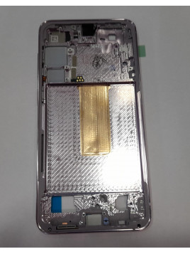 Carcasa central o marco lavanda para Samsung Galaxy S23 Plus SM-S916 GH96-15838D Service Pack