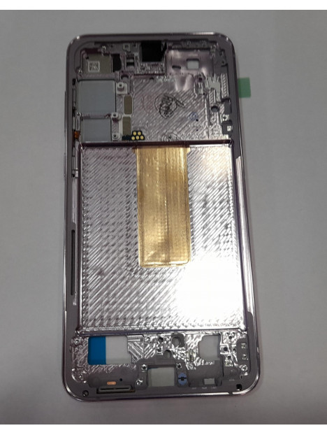 Carcasa central o marco lavanda para Samsung Galaxy S23 Plus SM-S916 GH96-15838D Service Pack