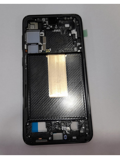Carcasa central o marco negro para Samsung Galaxy S23 Plus SM-S916 GH96-15838A Service Pack