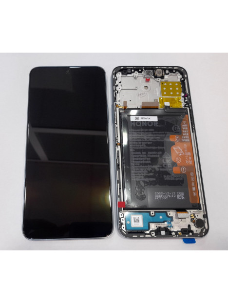 Pantalla lcd para Huawei Honor X8a 0235AEUK mas tactil negro mas marco plata Service Pack