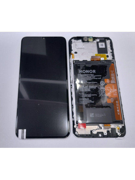 Pantalla lcd para Huawei Honor X7a 0235AENA mas tactil negro mas marco negro Service Pack