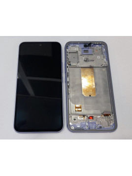 Pantalla lcd para Samsung Galaxy A54 5G A546B GH82-31232D mas tactil negro mas marco violeta Service Pack