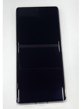 Pantalla lcd para ZTE Axon 30 Ultra mas tactil negro mas marco plata calidad premium