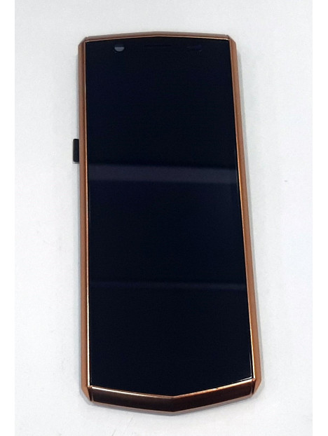 Pantalla LCD mas tactil negro para Cubot Pocket 3 mas marco dorado calidad premium