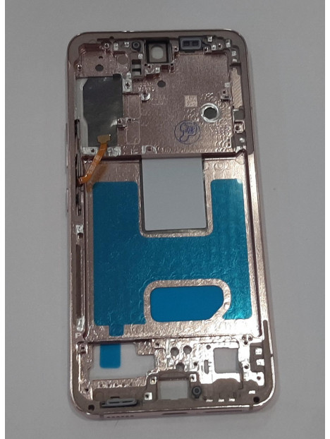 Carcasa central o marco rosa para Samsung Galaxy S22 SM-S901 calidad premium