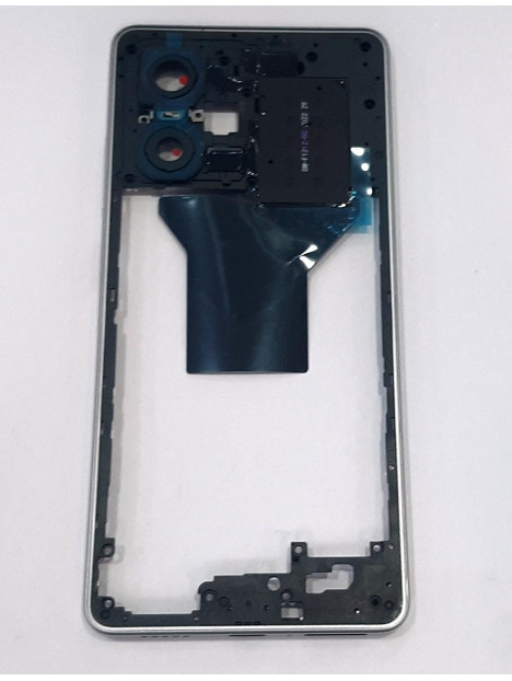 Carcasa trasera o marco plata para Xiaomi Redmi Note 12 Pro 5G calidad premium