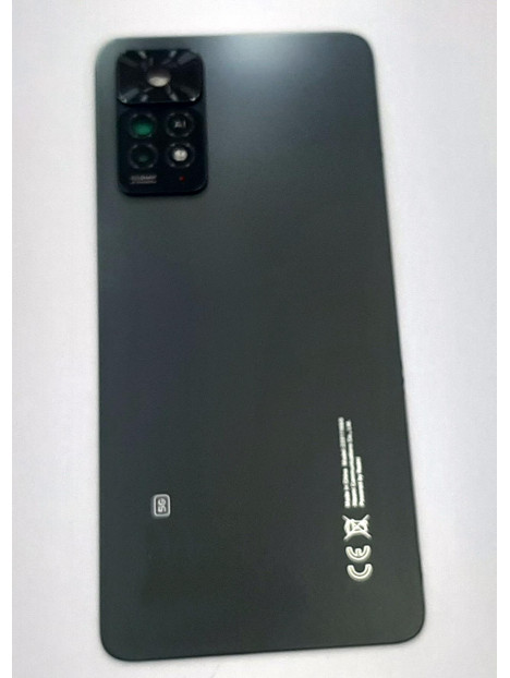 Tapa trasera o tapa bateria negra para Xiaomi Redmi Note 11 Pro Plus 5G mas cubierta camara