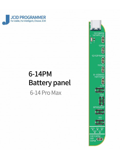 JC V1S JC V1SE JCV1S PRO Módulo de trabajo adaptador para baterias iPhone 6 al iPhone 14 Pro Max