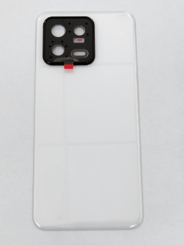 tapa trasera o tapa bateria blanca para Xiaomi 13 5G mas lente camara negra calidad premium