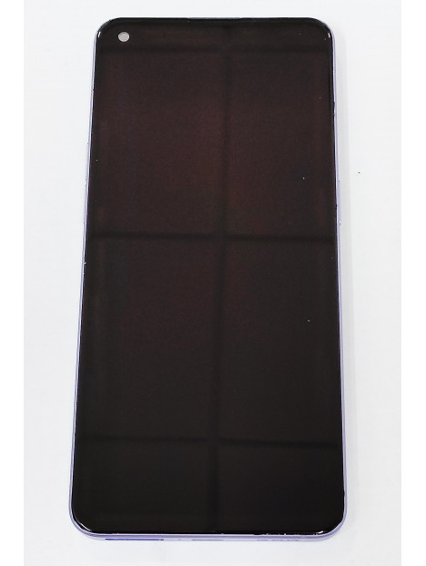Pantalla oled para Oppo Reno 6 5G mas tactil negro mas marco purpura calidad compatible hehui