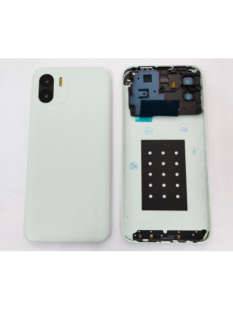 tapa trasera o tapa bateria verde para Xiaomi Redmi A1 Redmi 11 mas lente camara negra calidad premium