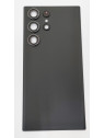 Tapa trasera o tapa bateria negra para Samsung Galaxy S23 Ultra SM-S918 mas cubierta camara