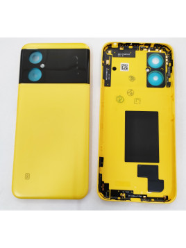 tapa trasera o tapa bateria amarilla para Xiaomi POCO M4 5G calidad premium