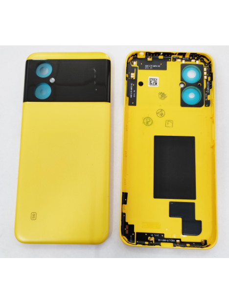 tapa trasera o tapa bateria amarilla para Xiaomi POCO M4 5G calidad premium