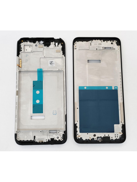 carcasa o marco frontal negro para Xiaomi POCO M4 5G calidad premium