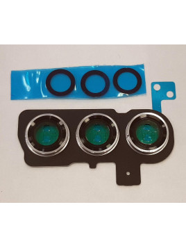 set 3 lente camara para Samsung Galaxy S23 SM-S911 mas cubierta camara blanca calidad premium