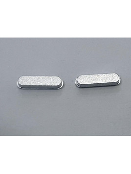 set 2 botones volumen plata para IPad Mini 6 Generacion 2021 A2567 Wifi A2568 Wifi GSM calidad premium