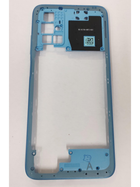Carcasa central o marco azul para Xiaomi redmi 10 calidad premium