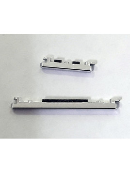 Set 2 botones platas para Xiaomi MI 13 Pro 5G calidad premium