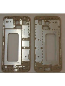 Samsung Galaxy j5 Prime carcasa central o marco dorado premium sm-g570f  sm-g570dd sm-g570ds sm-g570y