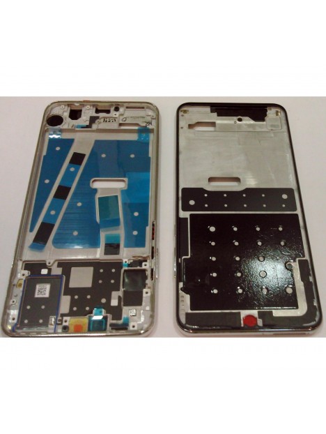 Huawei P30 Lite Nova 4E MAR-LX2 carcasa central o marco blanco premium