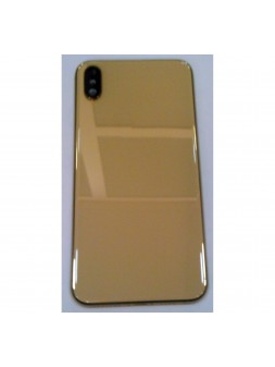 iPhone XS MAX A2101 A2104 carcasa central o marco + tapa trasera o tapa bateria dorada