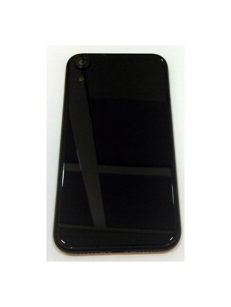IPhone XR A2105 A2108 carcasa central o marco + tapa trasera o tapa bateria negra