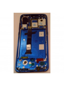 Xiaomi Mi 9 MI9 pantalla lcd + tactil negro + marco azul premium