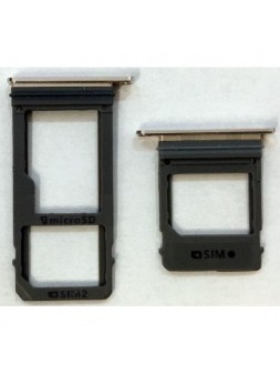 Samsung Galaxy A7 2017 A720 soporte sim y sd dorado premium